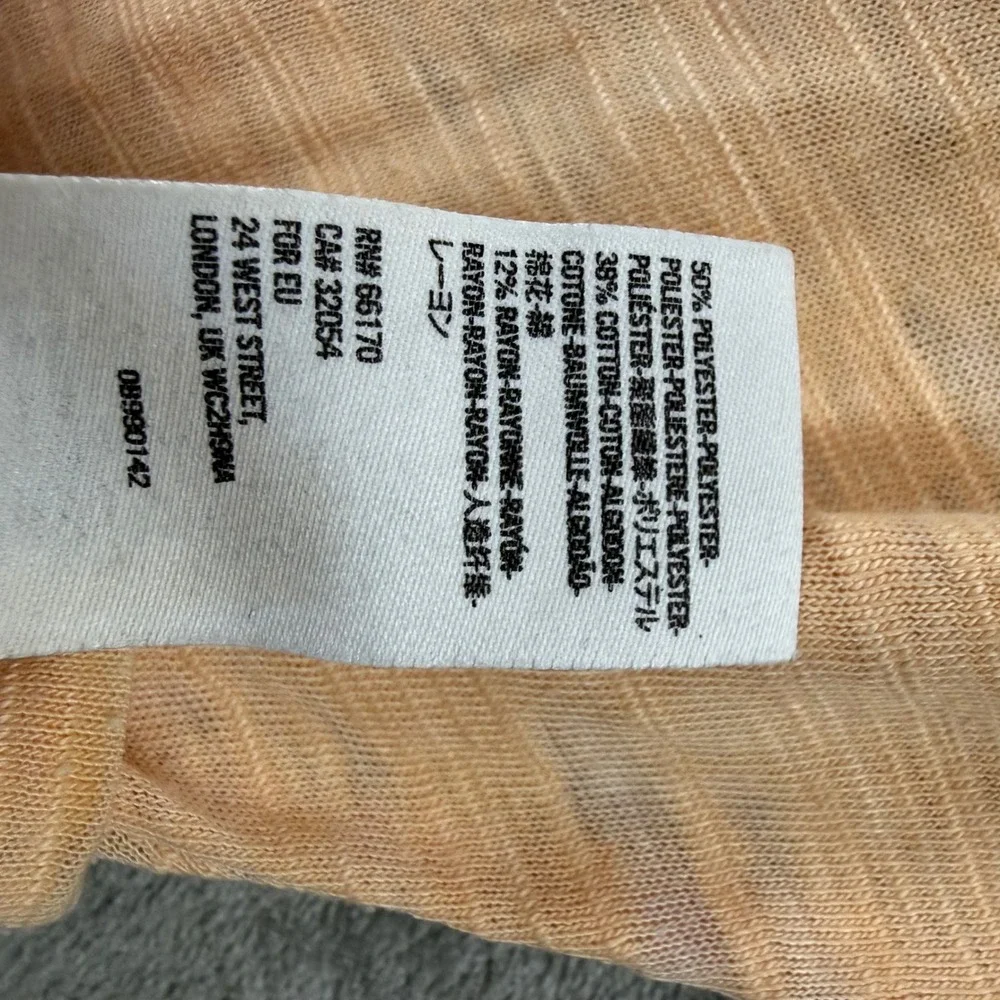 Free People We The Free Astrid Burnout Tee in Apricot Womens Size Small - Picture 8 of 8